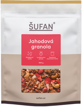 Jahodová granola 420g Šufan